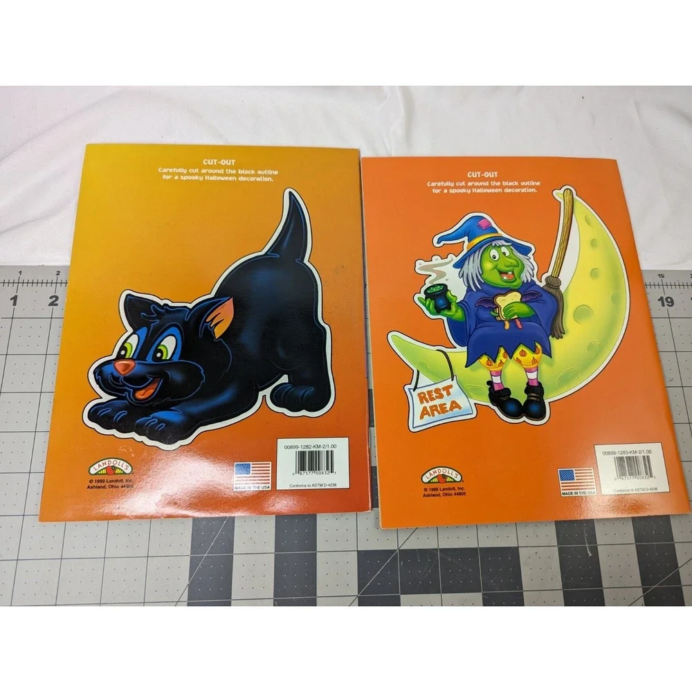 Landolls Halloween Coloring Activity Book Lot of‎ 2 1999 #2